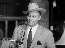 1950: DENVER, COLORADO: RANCHING: Senator & rancher Dan Thornton (Governor 1951) in hotel lobby SOT saying was amazed how many people wrote after story...'would liked to have invited them to 'God's Wonderland' the great state of Colorado.' Instructional Video