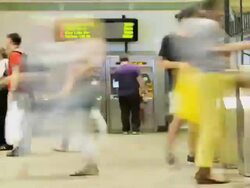 TIME LAPSE, Times Square Subway, New York City Stock Footage