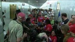 Hundreds Protest GOP Health Bill Outside Hearing Instructional Video