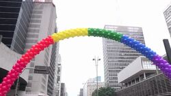 CLEAN : Gay Pride in Sao Paulo eyes same sex News Clip
