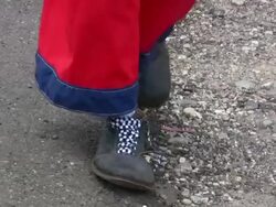 HD 1080i Clown Shoes Stock Footage