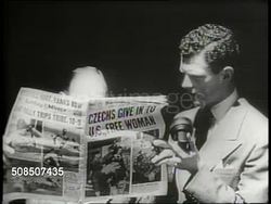1949 Major League Race to World Series News Clip