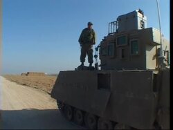 Israeli artillery firing into the Gaza Strip News Clip
