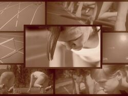 HD MONTAGE: Female Athlete Stock Footage