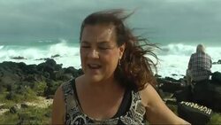 Hurricane Ana was carving a path just south of Hawaii, sending waves pounding some shorelines, heavy rain prompting a flood advisory, and winds strong enough for officials to urge caution. (Oct. 17) News Clip