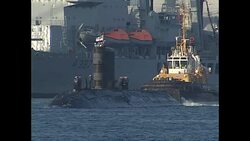 HMS Trafalgar Submarine Stockshots News Clip