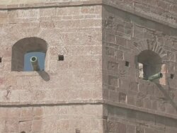 CU View of Medina skyline Rabat / Rabat, Rabat-SalÃƒÂ©-Zemmour-Zaer, Morocco Stock Footage