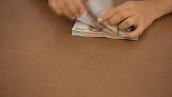 counting money Stock Footage