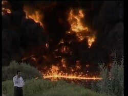 Iraq: Kirkuk: Pipeline Set Ablaze, USA: California: Wildfires Continue News Clip