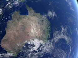 Australia from space Stock Footage