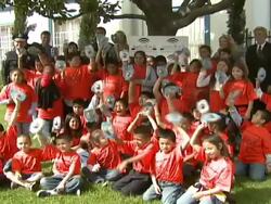 Los Angeles Youth To Receive Innovative AmberWatch Child Abduction Tool Stock Footage