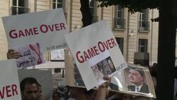 CLEAN : Anti Morsi Egyptians gather in Paris News Clip