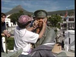 SOUTH AFRICA: BOER LEADER STATUE DRAPED IN NEW CLOTHING (V) News Clip