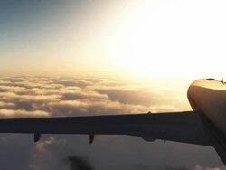 Sunset jet. Stock Footage