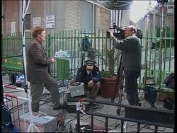 Exterior of hospital, empty streets for Sabbath News Clip