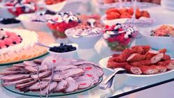 Catering food Stock Footage