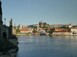 Prague Castle and St. Vitus's Cathedral, Prague Stock Footage
