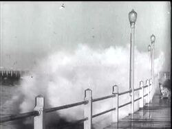 Land & Sea - Furious gales sweep Britain. News Clip