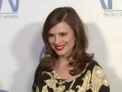 Hayley Atwell at the 2011 Producers Guild Awards at Beverly Hills CA. (Footage by WireImage Video/GettyImages) Stock Footage
