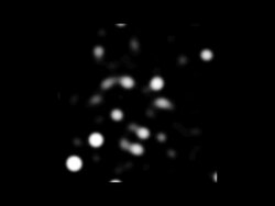 T/L film made from 16 years of exposures of the stars orbiting the black hole at the centre of the Milky Way galaxy. Stock Footage