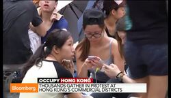 Hong Kong Protests Swell on Eve of China National Day News Clip