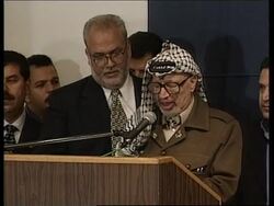 GAZA STRIP: BARAK/ARAFAT PEACE SUMMIT PRESS CONFERENCE Instructional Video