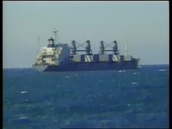 On board US destroyer searching ships into Iraq Instructional Video