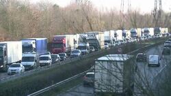 CLEAN : Striking French truckers block roads, depots, factories News Clip