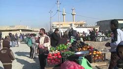 CLEAN : On edge of Mosul shoppers savour market life again News Clip