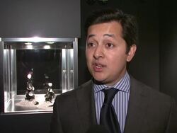 Christie's Previews the Ponahalo Diamonds Before Auction Stock Footage