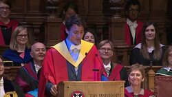 Speech soundbite - Canadian PM Justin Trudeau awarded honorary degree from Edinburgh University News Clip