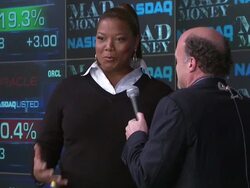 Nasdaq opening bell ringing ceremony with the stars of 'Mad Money' Stock Footage