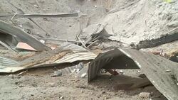 CLEAN : Israeli plane, tank hit Gaza after rocket attack News Clip