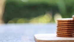 stack of cracker Stock Footage