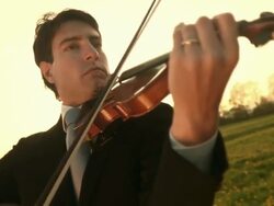 HD: Musician Inspired By Nature Stock Footage