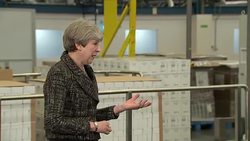 Theresa May Campaigning in Maidenhead News Clip