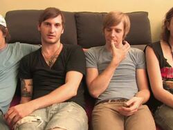 Bear Hands Interview (clip 2) Stock Footage