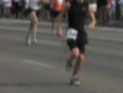 marathon runners Stock Footage
