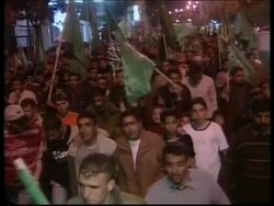 Abbas meets Haniyeh plus Hamas protest against Israeli strike News Clip