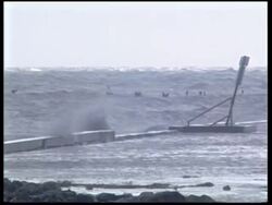 Hurricane Wilma preps, rough seas, satellite images News Clip