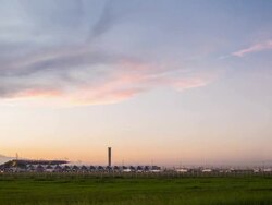 Airport Activity Time Lapse Stock Footage