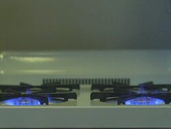 HD: Stove burning Stock Footage