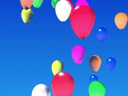 Flying Balloons Stock Footage