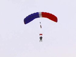 Parachutist Stock Footage