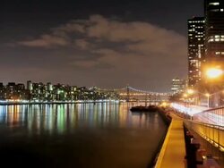 TIME LAPSE, FDR Drive, East River, New York City Stock Footage