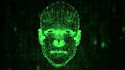 Binary Head Green Stock Footage