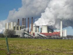 DOLLY: Coal fired Power Station Stock Footage