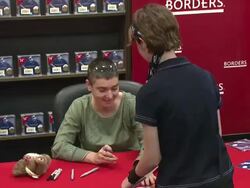 In-store Appearance by Sinead OÂ’Connor Signing Her New Religious-Themed 2-Disc Album 'Theology' Stock Footage
