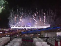 London Olympics Closing Ceremony Fireworks News Clip