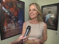 INTERVIEW: Helen Hunt on the Broad Stage production of 'Our Town' at the The Broad Stage And Helen Hunt Announce Davis Cromer's Production Of Thornton Wilder's 'Our Town' at Santa Monica CA. (Footage by WireImage Video/GettyImages) Stock Footage